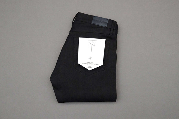 TENUE DE NÎMES MADE IN JAPAN PABLO 'BLACK ON BLACK' JEANS