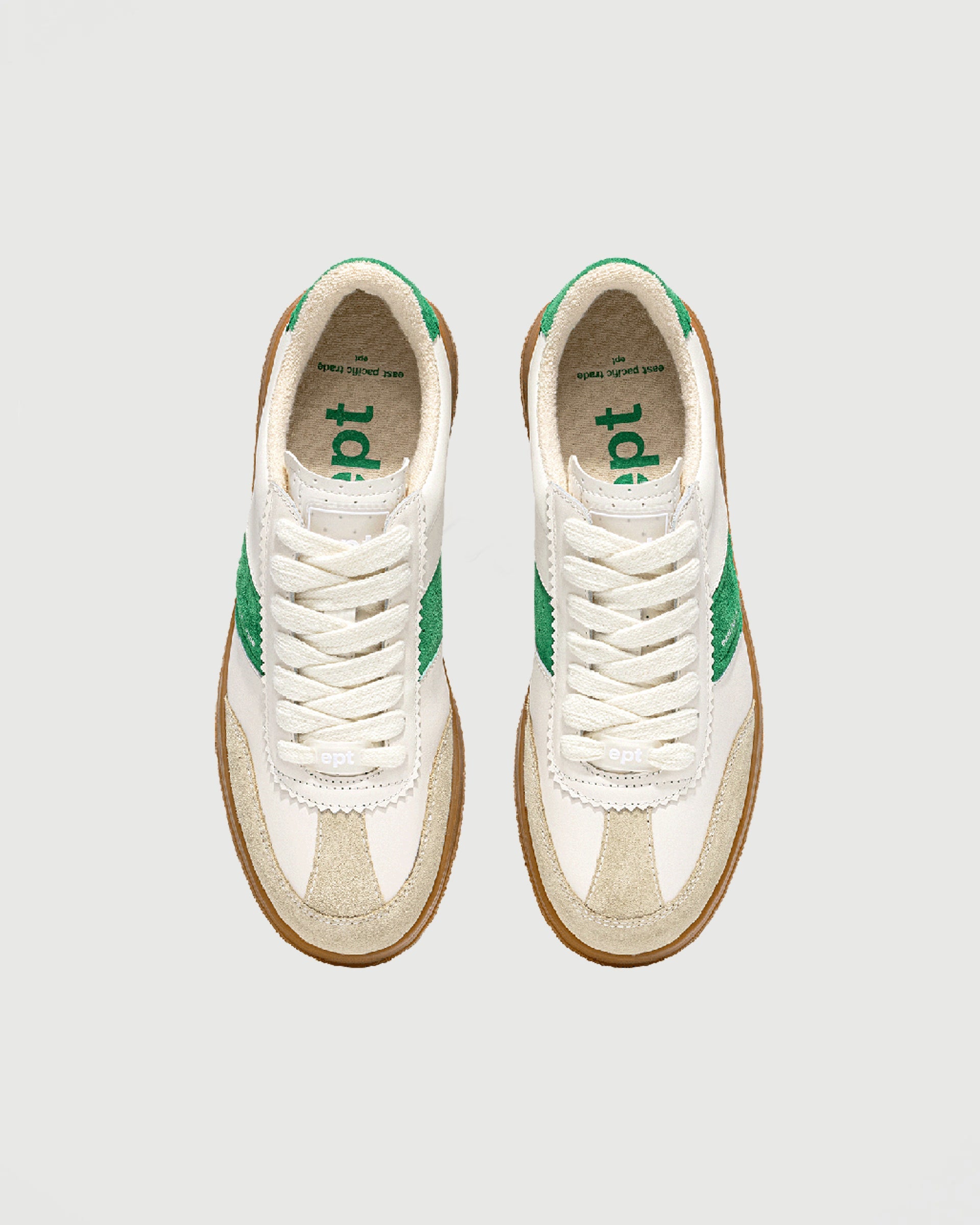 East Pacific Trade Santos Off White/Green Shoes Sneakers Unisex