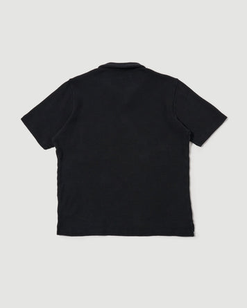 Universal Works Vacation Polo Black T-shirt S/S Men