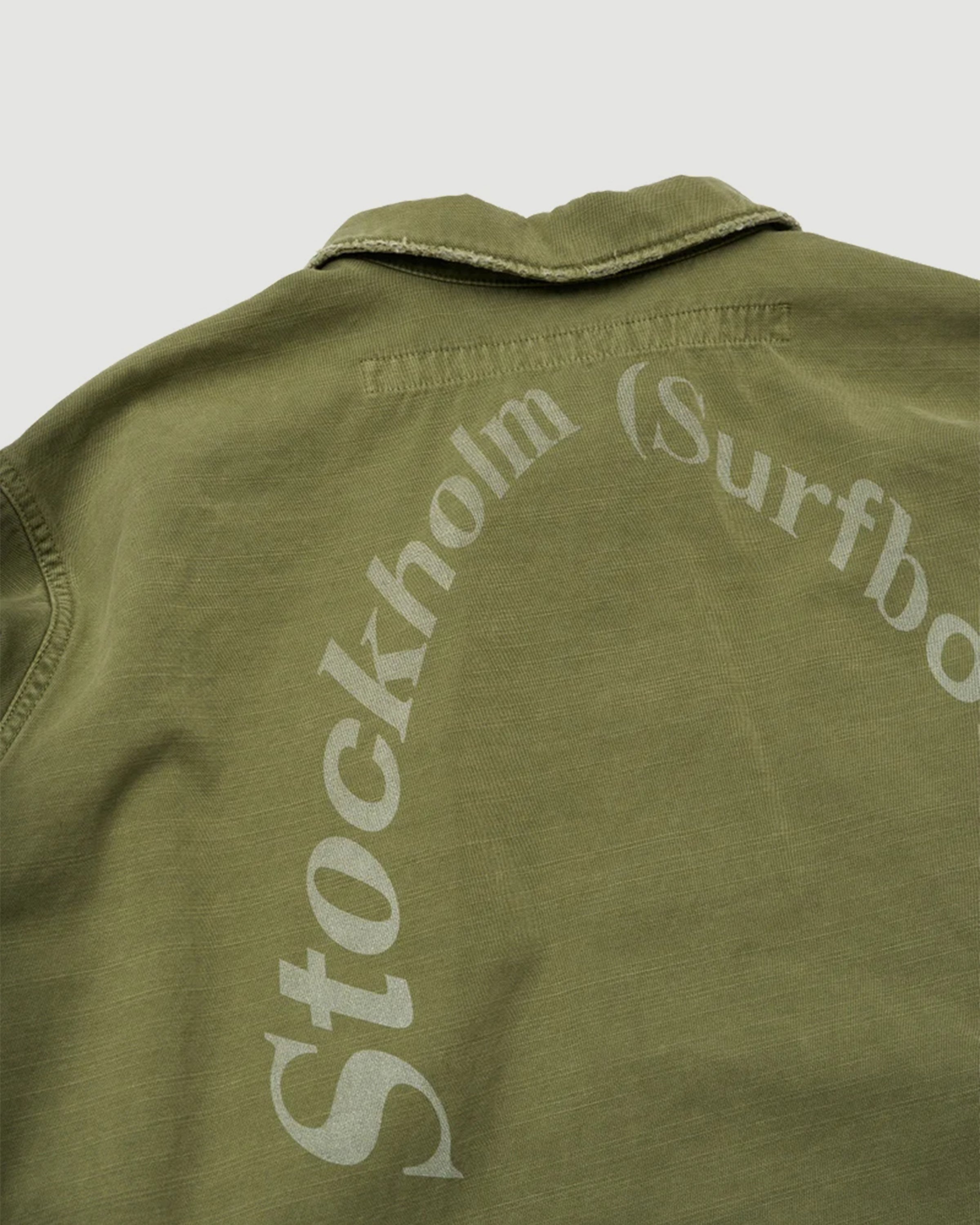 Stockholm Surfboard Club Club Overshirt Military Green Shirt L/S Men
