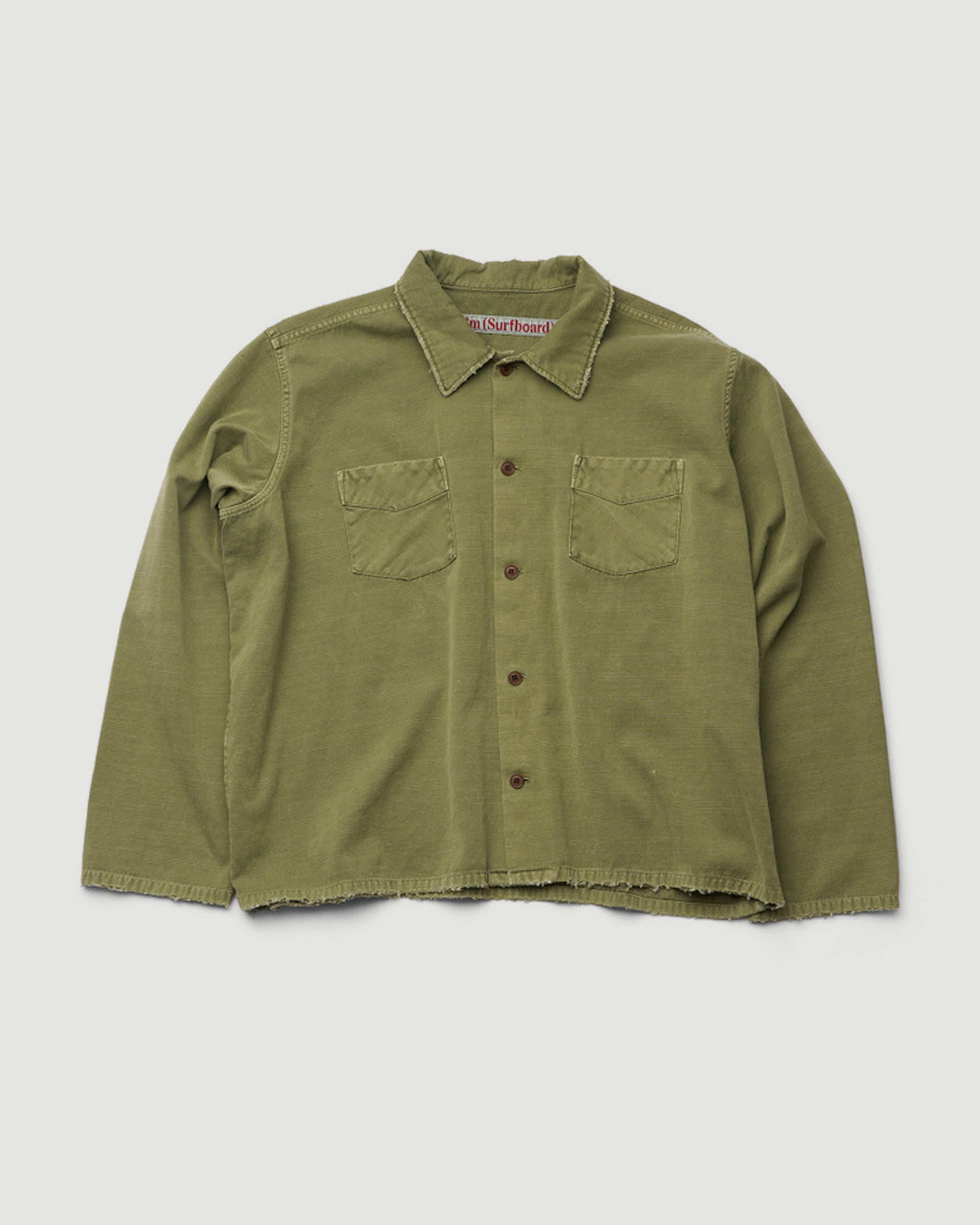 Stockholm Surfboard Club Club Overshirt Military Green Shirt L/S Men