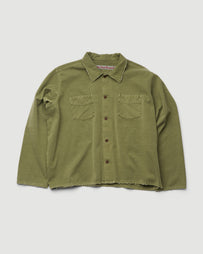 Stockholm Surfboard Club Club Overshirt Military Green Shirt L/S Men