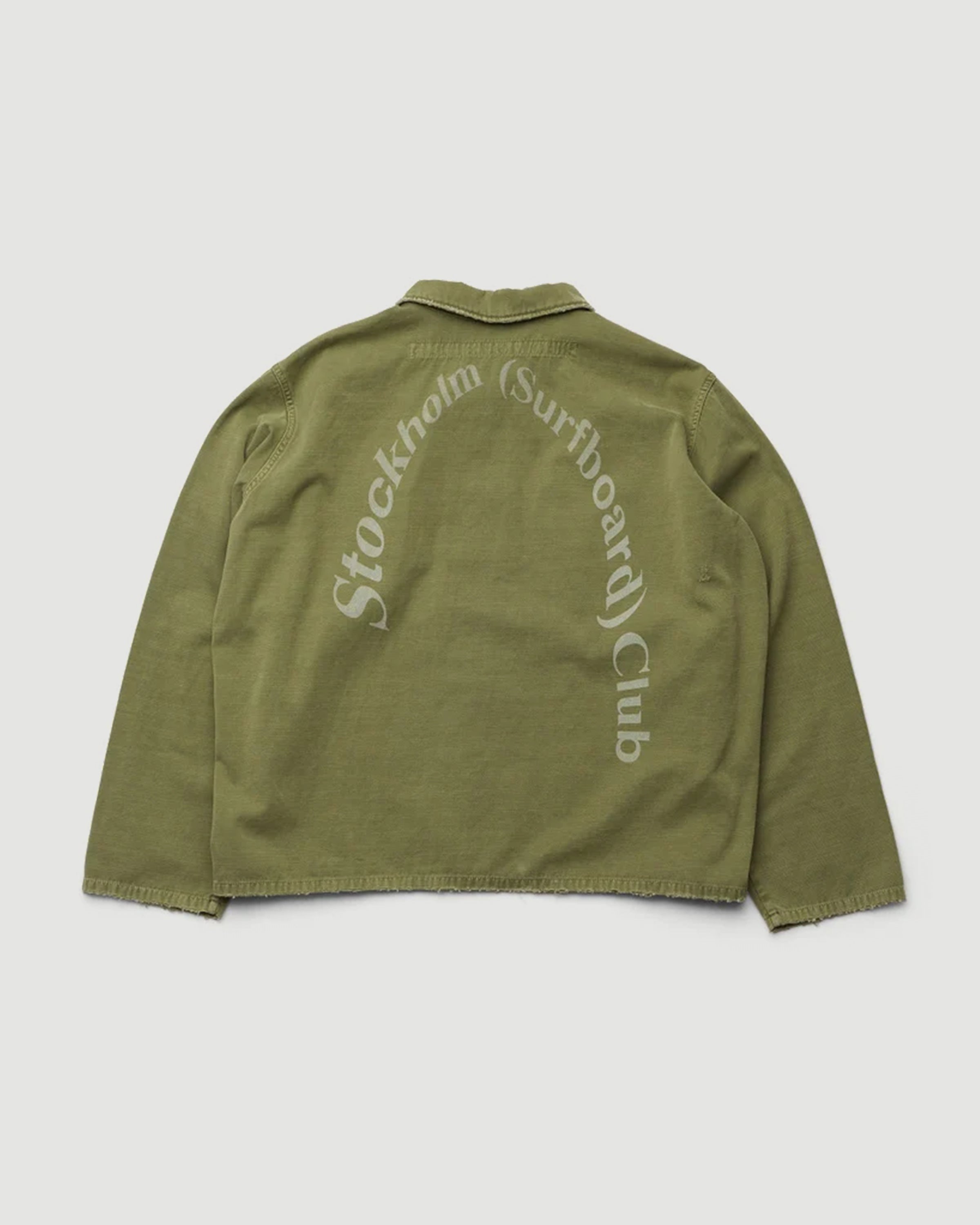 Stockholm Surfboard Club Club Overshirt Military Green Shirt L/S Men
