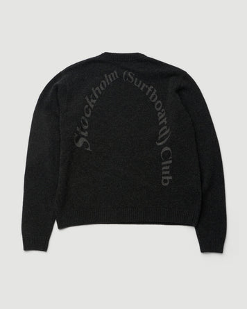 Stockholm Surfboard Club Knit Sweat Black Knitwear Men