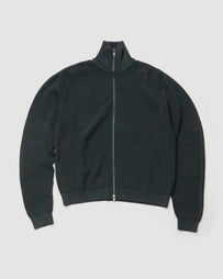Stockholm Surfboard Club Voy Zip Sweat Washed Black Sweater Men