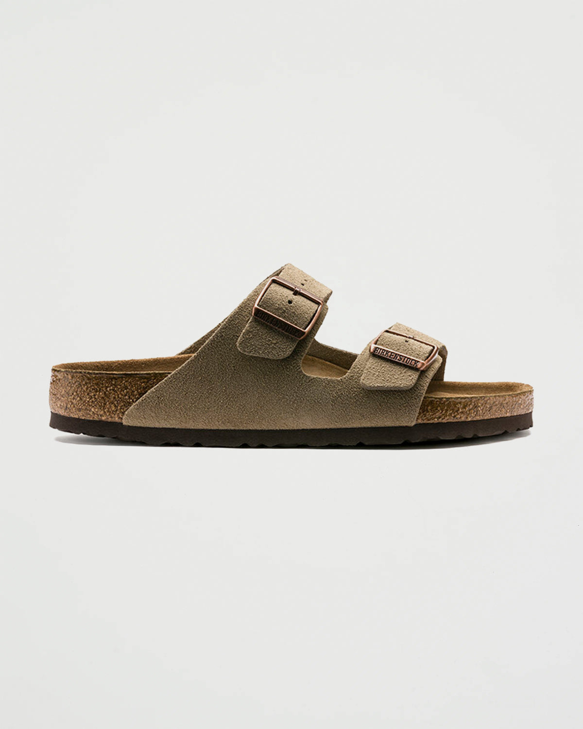 Birkenstock Arizona Taupe Narrow Suede Shoes Leather Unisex