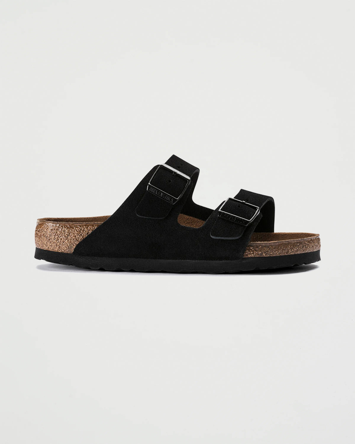 Birkenstock Arizona Black Narrow Suede Shoes Leather Unisex