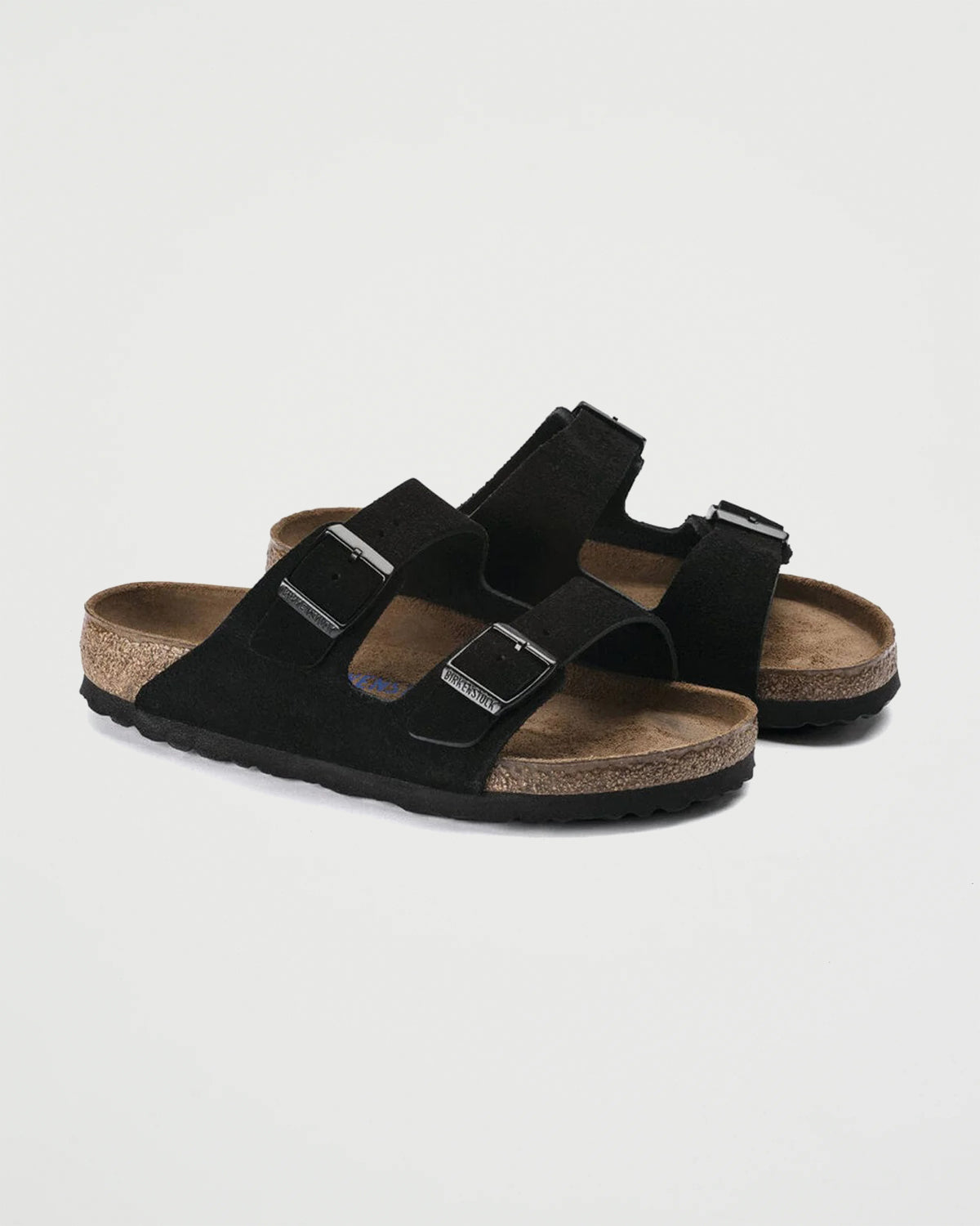 Birkenstock Arizona Black Narrow Suede Shoes Leather Unisex
