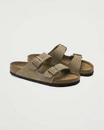 Birkenstock Arizona Taupe Narrow Suede Shoes Leather Unisex