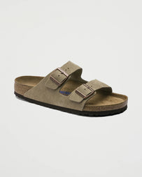 Birkenstock Arizona Taupe Narrow Suede Shoes Leather Unisex