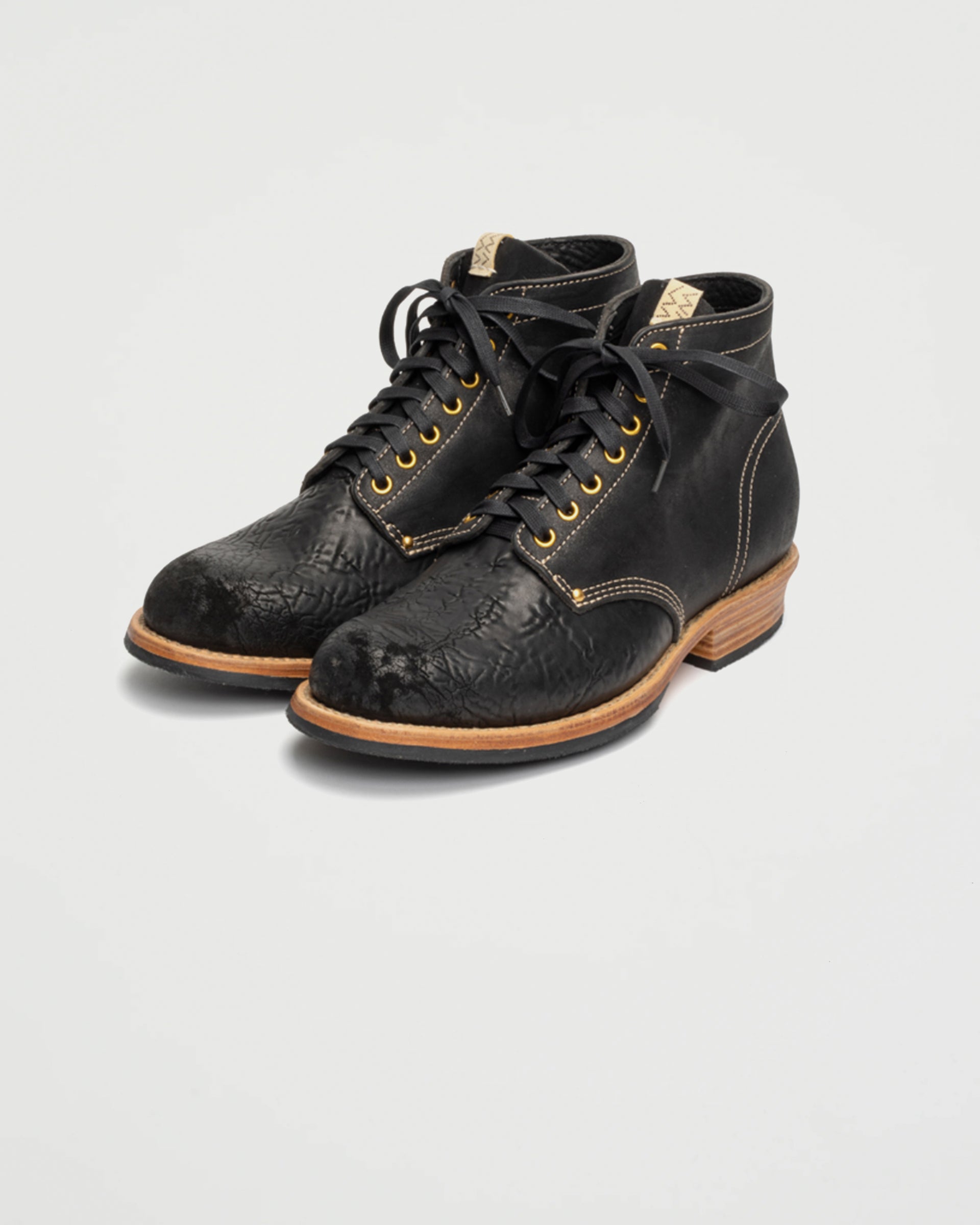 Visvim Brigadier Boots Folk Black Shoes Leather Men