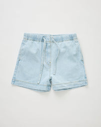 Christian Wijnants Panya Denim Shorts Light Blue Shorts Women