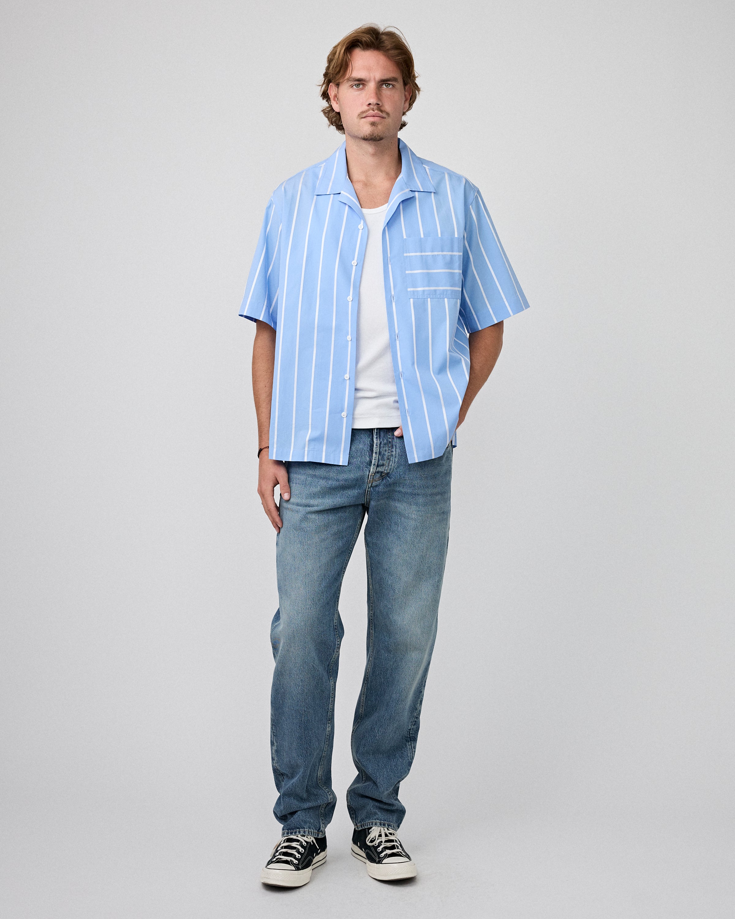 Tenue. Camp Shirt Ocean Stripe Shirt S/S Men