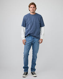 Tenue. Bruce T-Shirt Trashed Mulberry T-shirt S/S Men