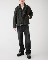 RRL Bower Deck Lined Bomber Vintage Black JKT Short Men