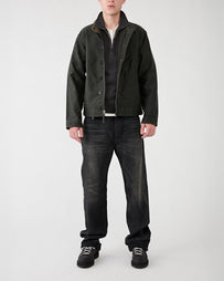 RRL Bower Deck Lined Bomber Vintage Black JKT Short Men