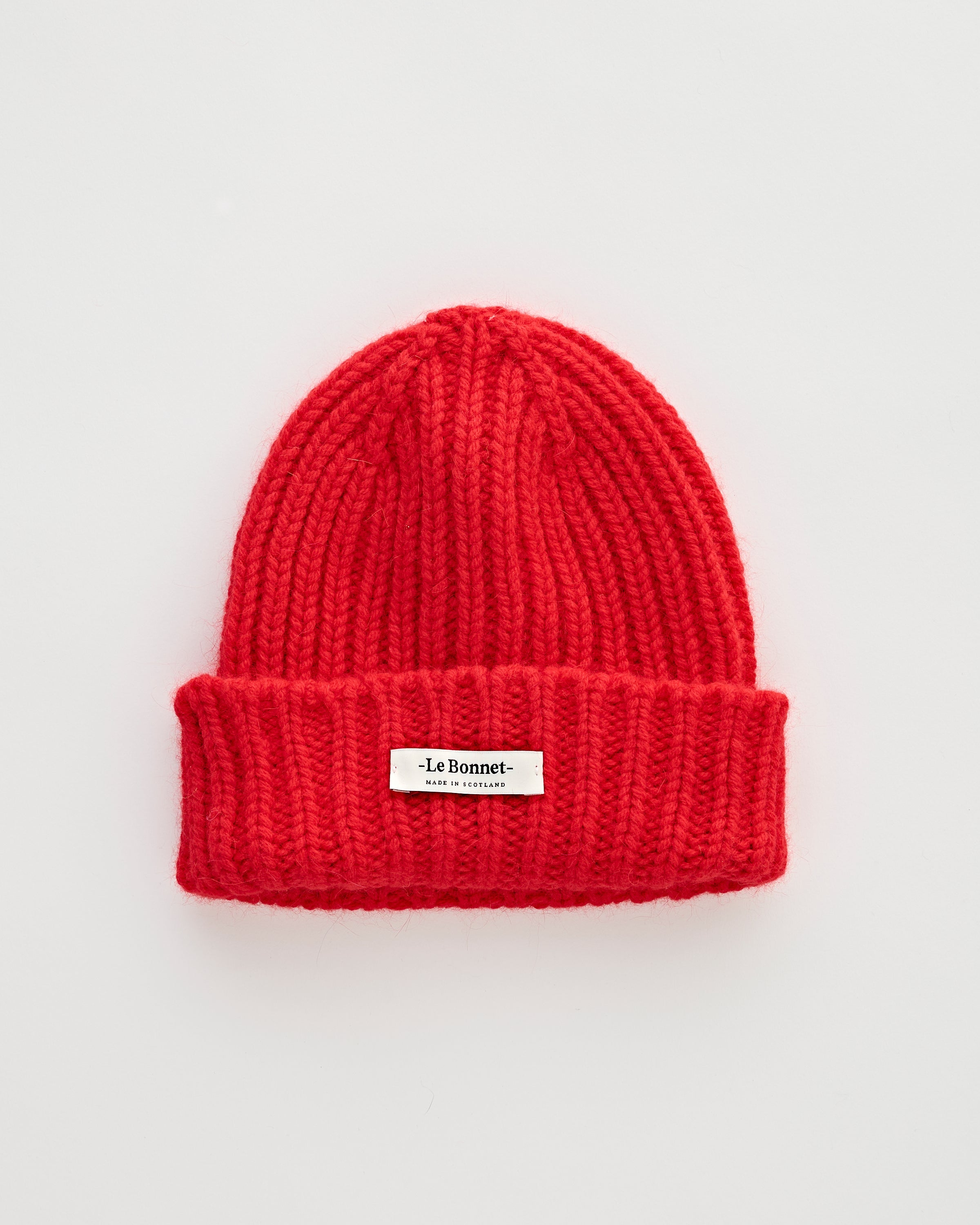 Le Bonnet Logo Beanie Crimson Headwear Unisex
