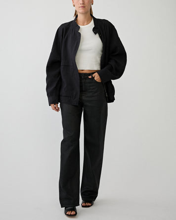 Tenue. Billy Jeans Black Coated Denim Women