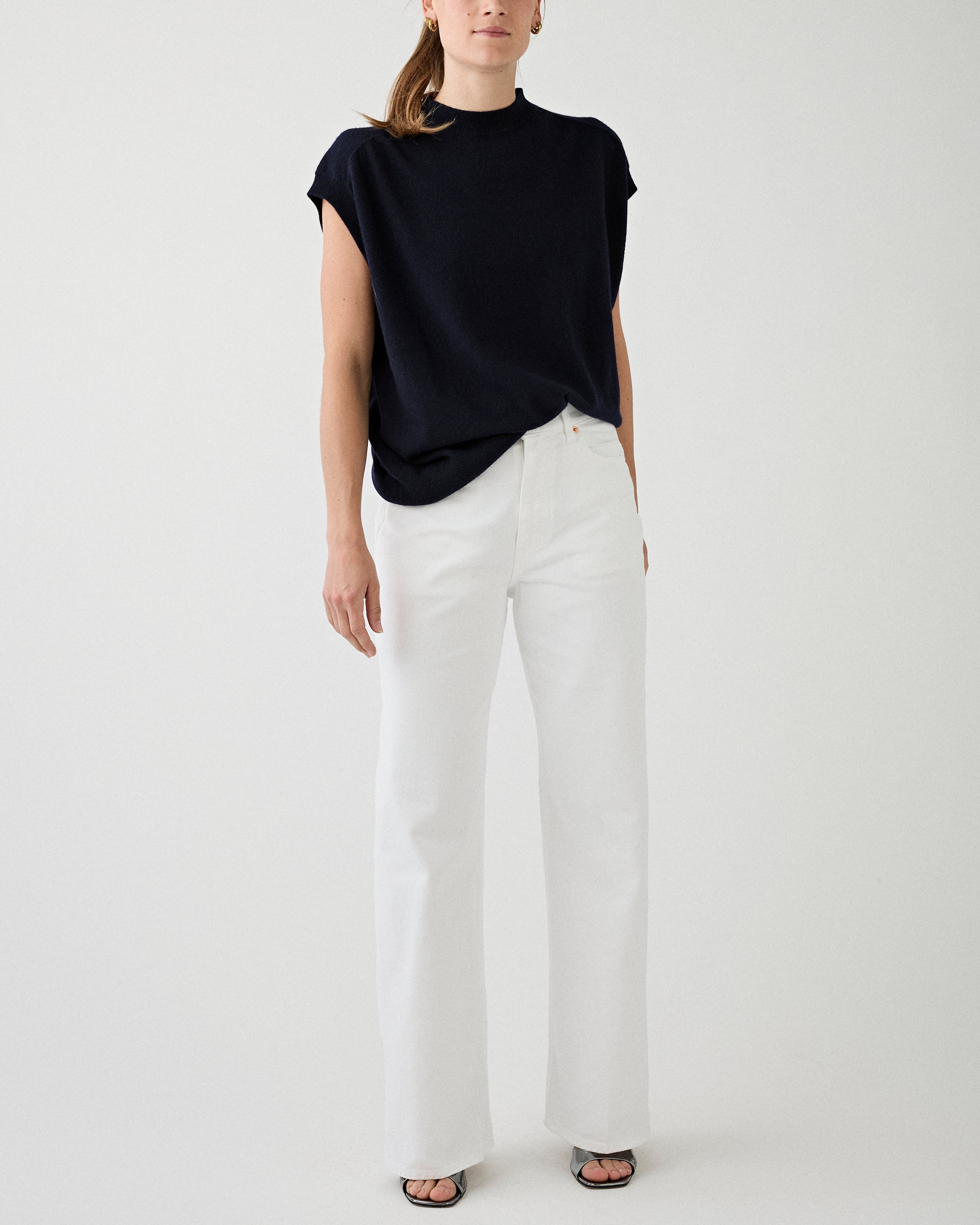 6397 Wide Jean Optic White Denim Women