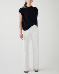 6397 Wide Jean Optic White Denim Women