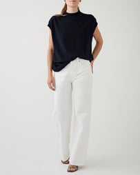 6397 Wide Jean Optic White Denim Women