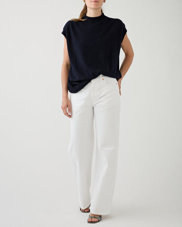 6397 Wide Jean Optic White Denim Women