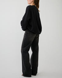 Haikure Korea Vintage Black Denim Women