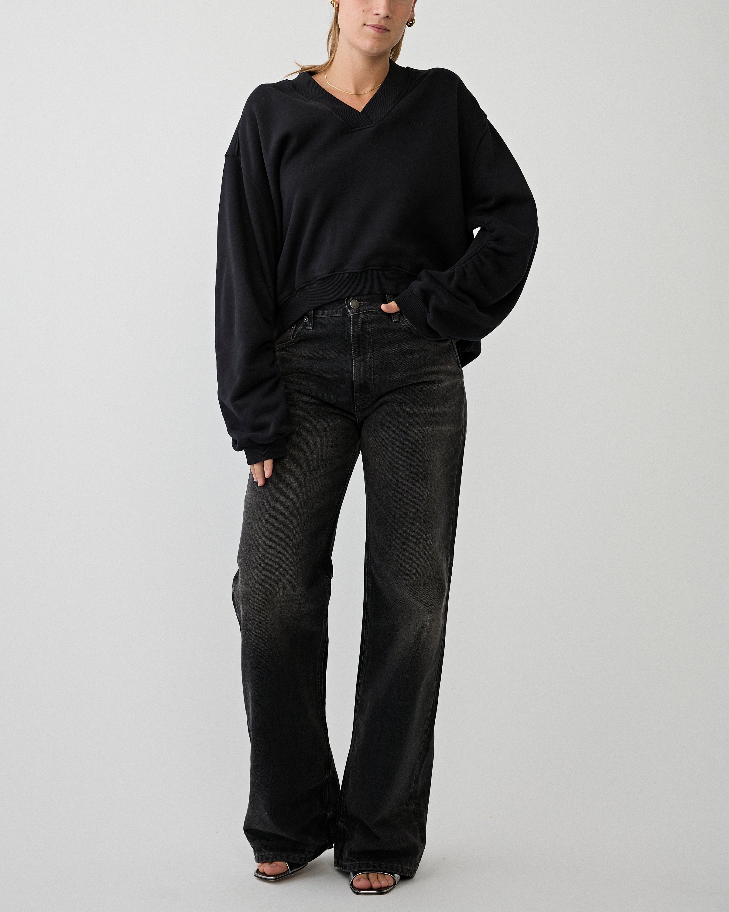 Haikure Korea Vintage Black Denim Women
