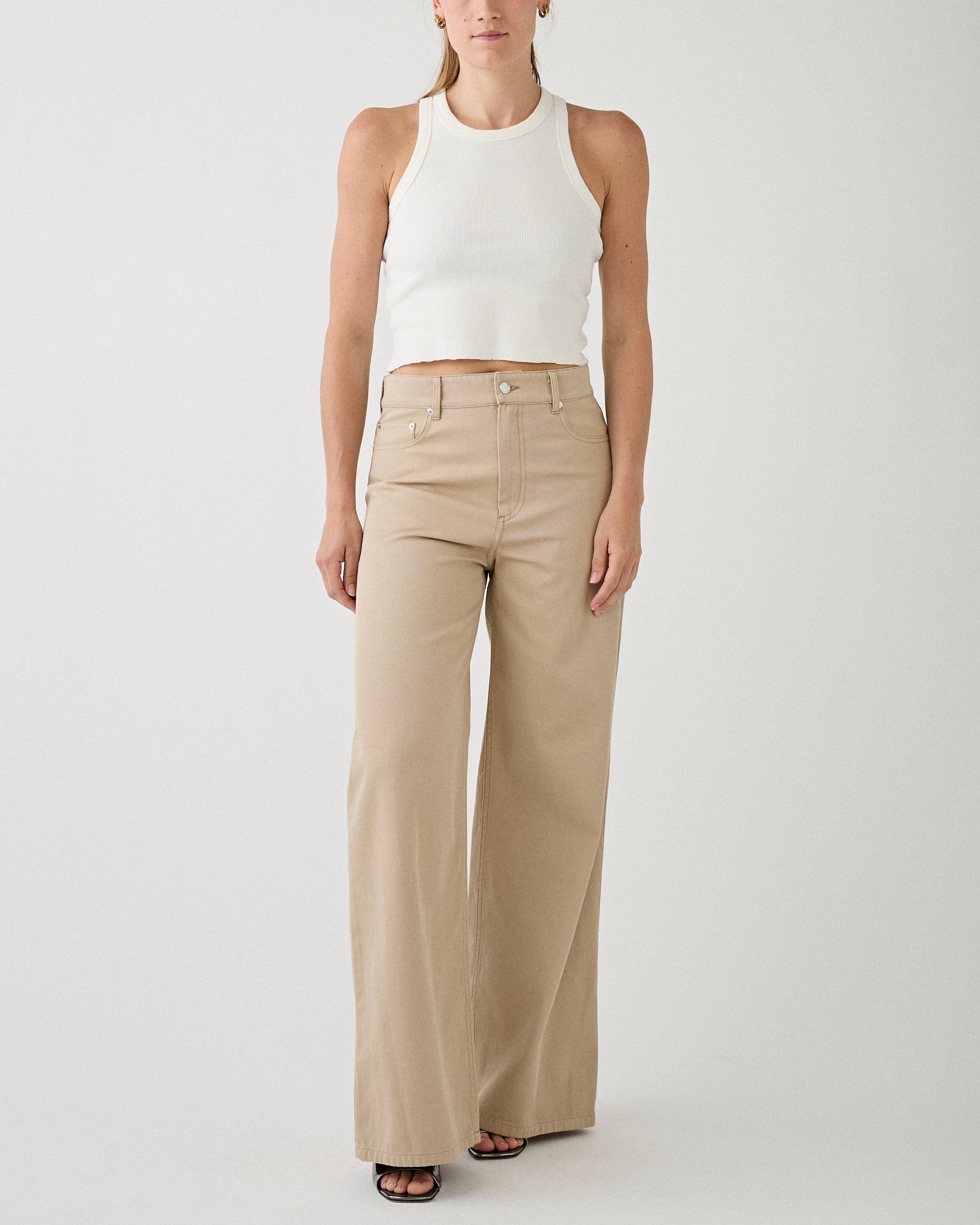 A.P.C. Jean Clyde Beige Denim Women