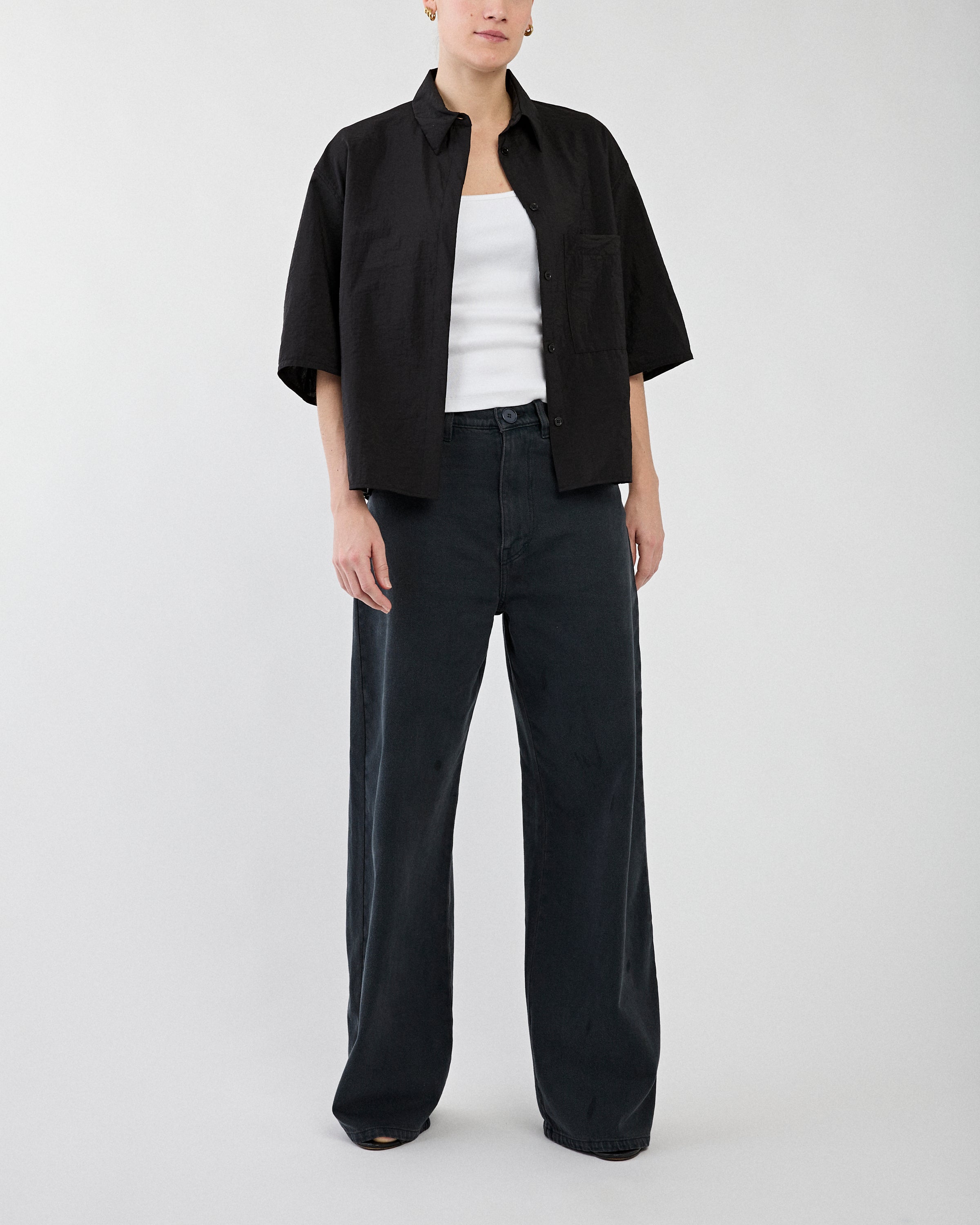 Christian Wijnants Talona Black Shirt S/S Women