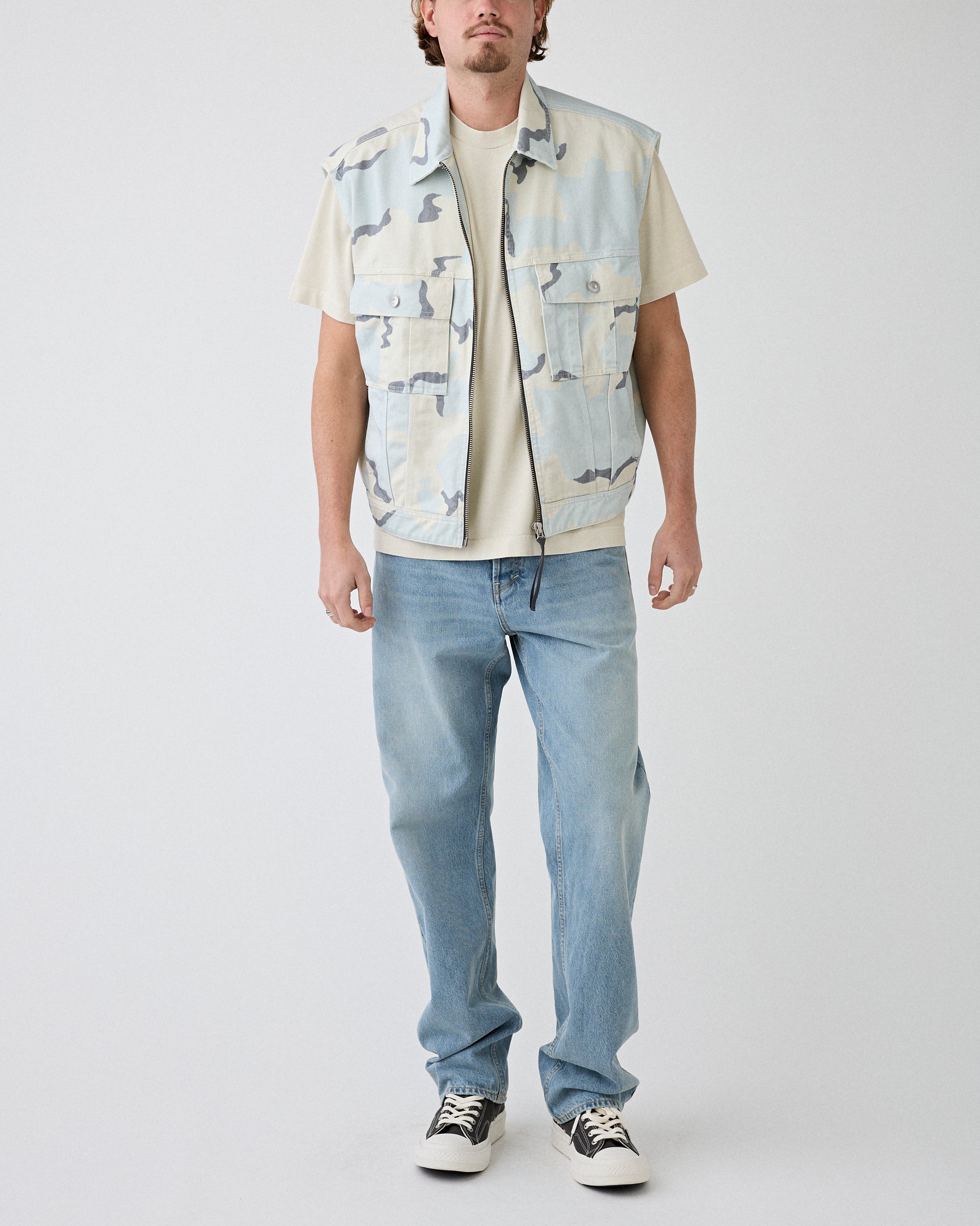 Tenue. Hopper M26 Sleeveless Jacket Camo JKT Short Unisex