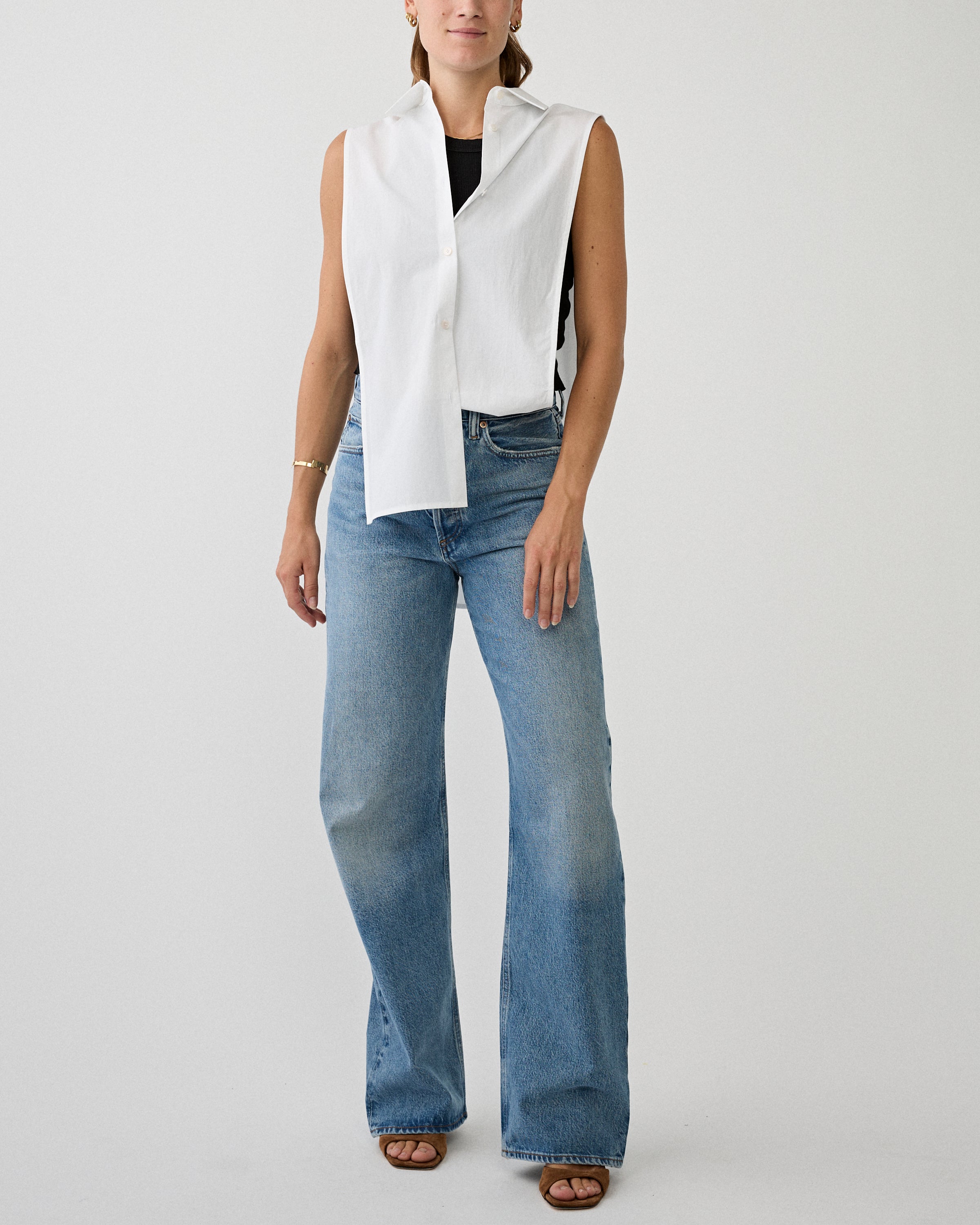 AgoldE Vintage Loose Jean Outbreak Denim Women