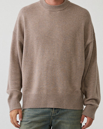 Yacaia Y-0008 Merino/Cashmere Sweater Light Beige Knitwear Men