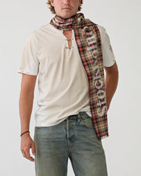 Franz Pin Tee Dirty White