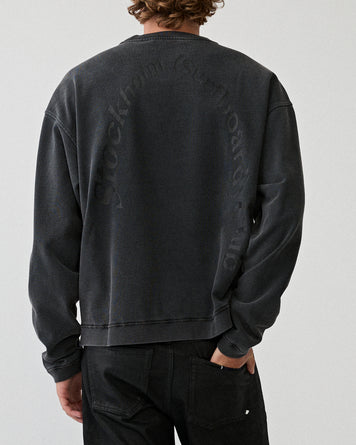 Stockholm Surfboard Club Benny Sweater Faded Black Sweater Men