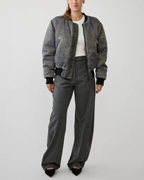 The Latest Dina Pants Grey Melange Pants Women
