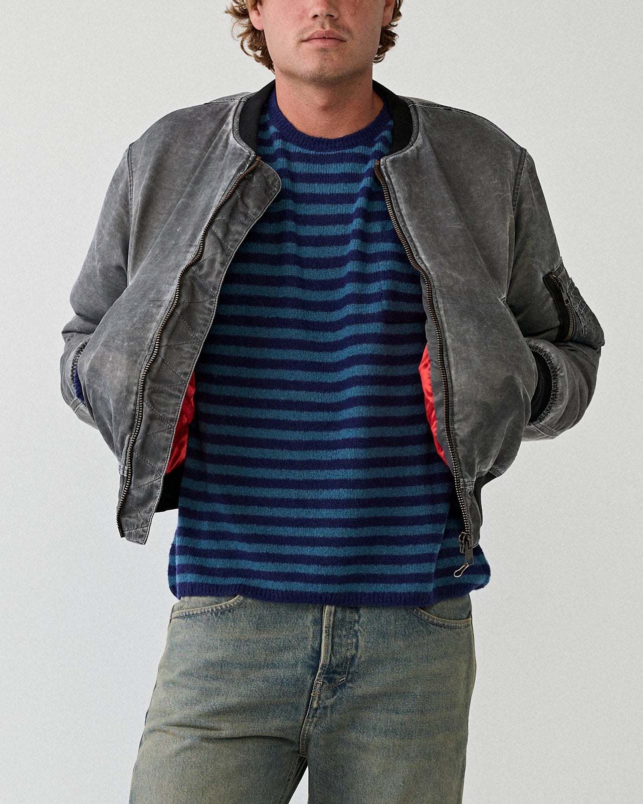 Stockholm Surfboard Club Bomber Black JKT Short Men
