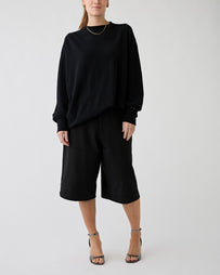 6397 Big Short Black Shorts Women
