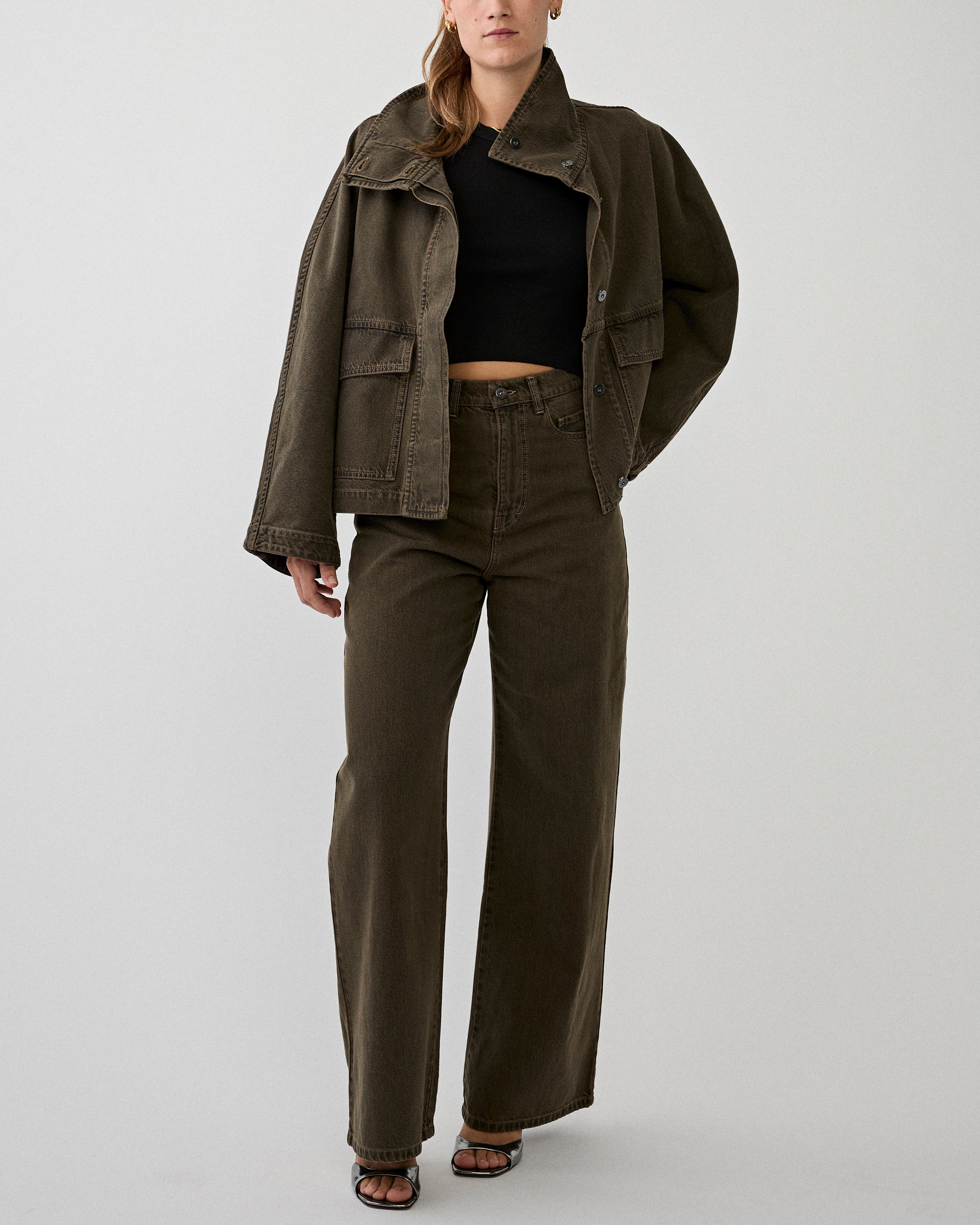 Christian Wijnants Pullos Jeans Olive Denim Women