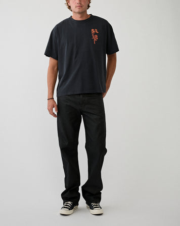 SECOND/LAYER GGG T-Shirt Black/Orange T-shirt S/S Men