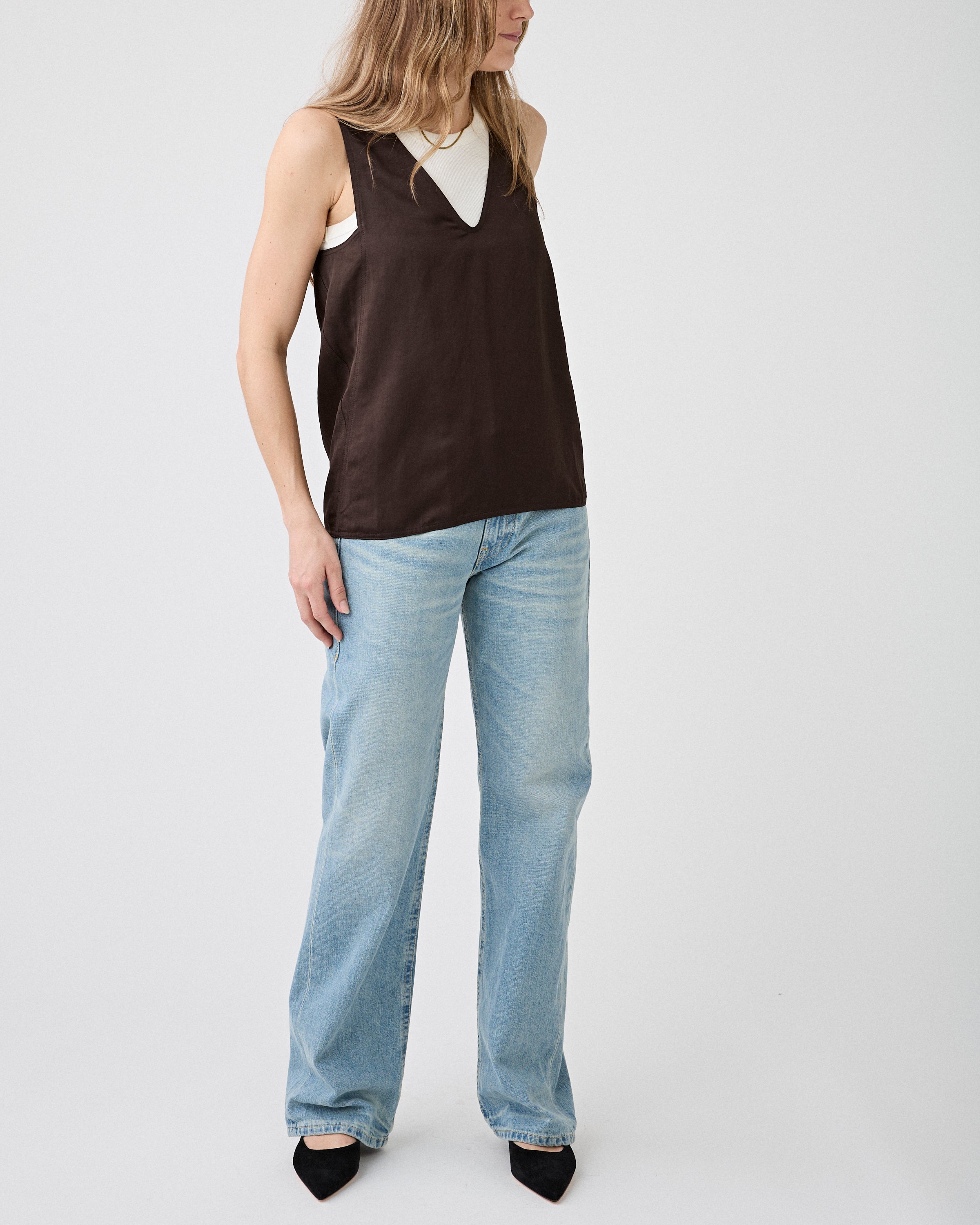 Christian Wijnants Topola Top Chocolate T-shirt S/S Women