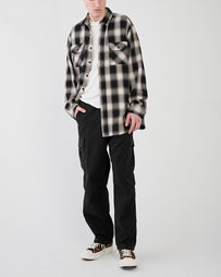 OrSlow Heavyweight Flannel Check Black Shirt L/S Men