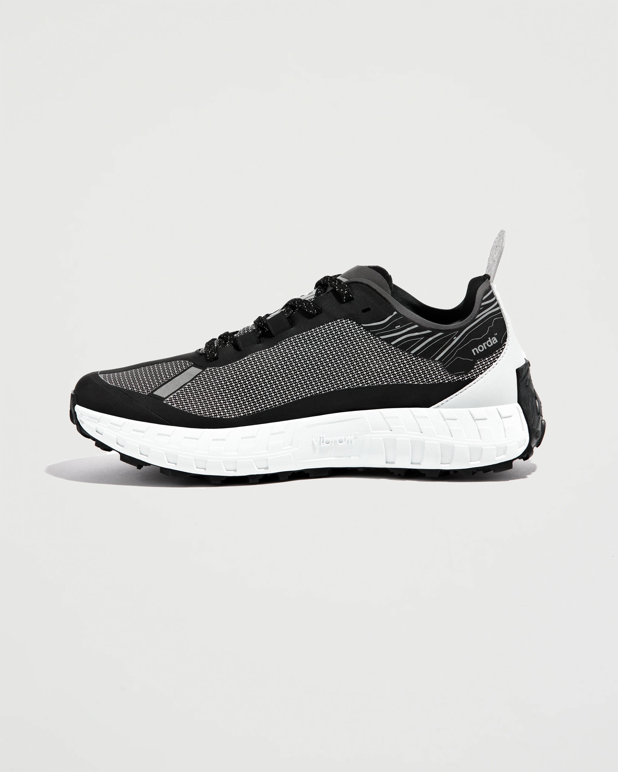 Norda Run 001 Black & White Woven Shoes Sneakers Unisex