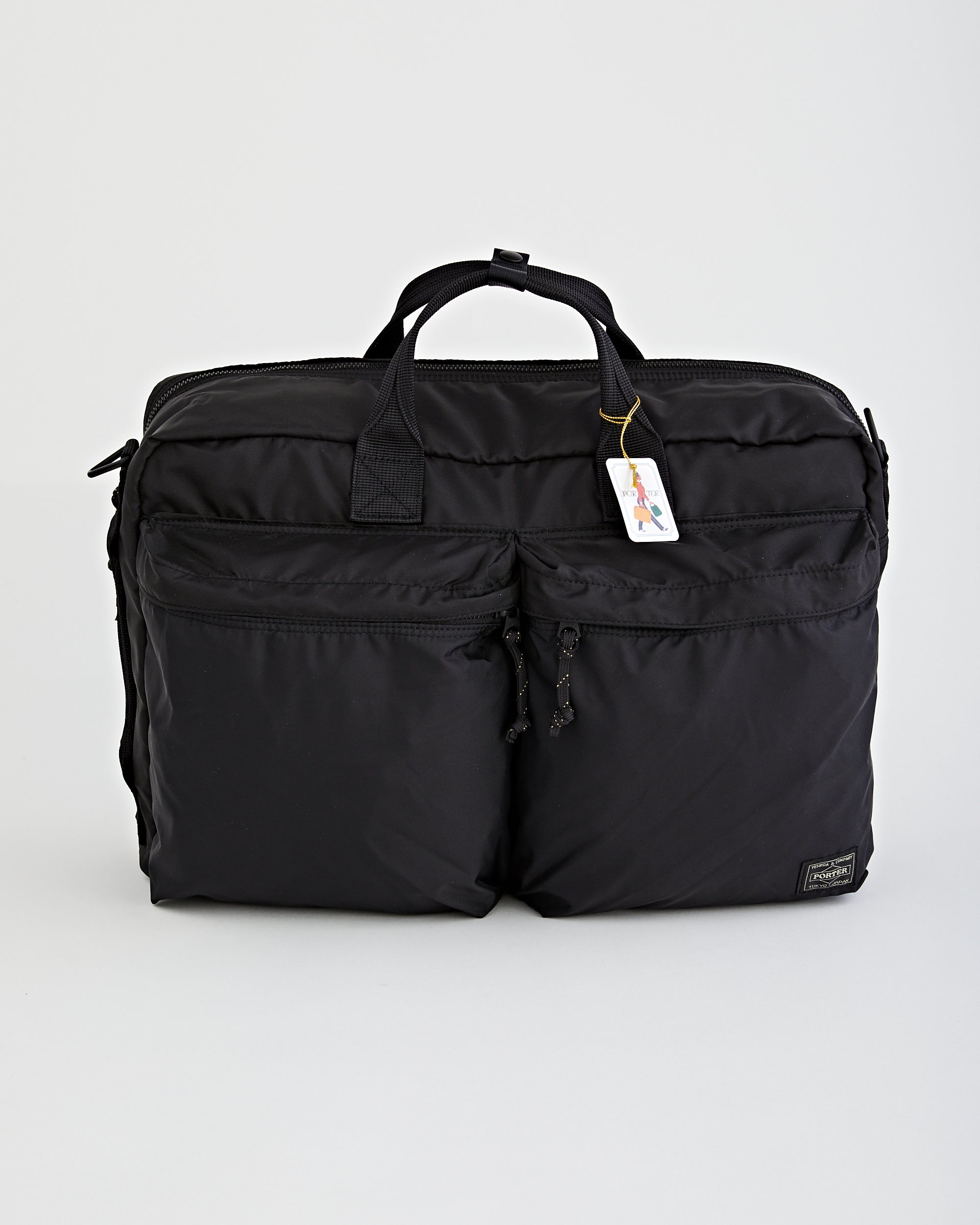Porter Yoshida Force 3Way Briefcase Black Bags Unisex