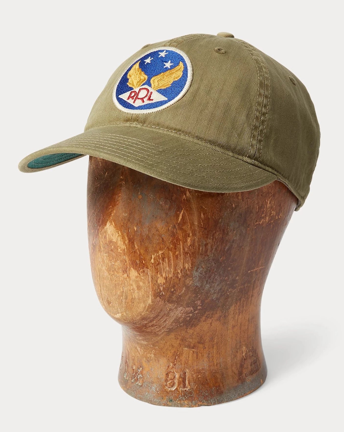 RRL Ball Cap Brewster Green Headwear Men