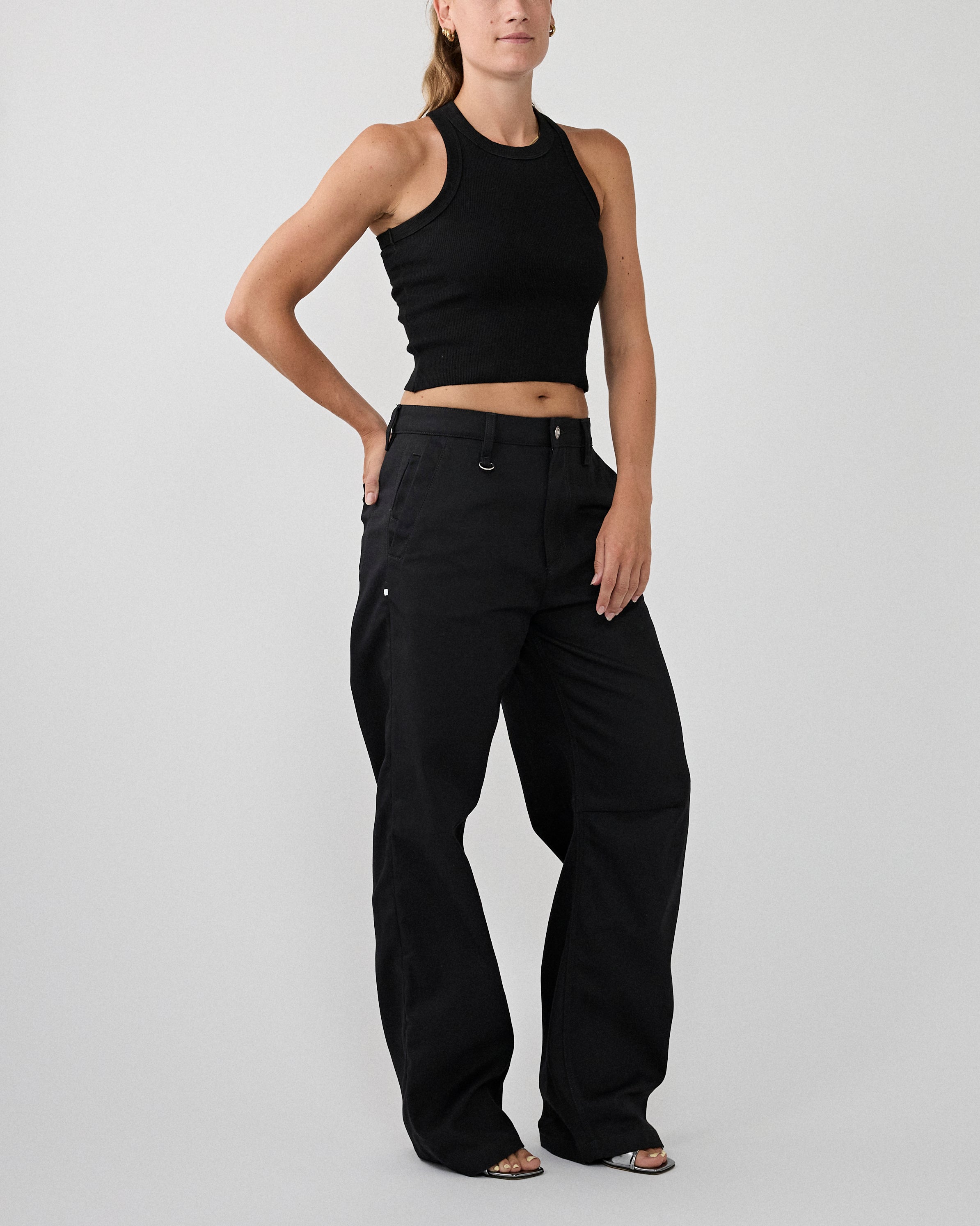 Tenue. Robyn Chino Vintage Black Pants Unisex