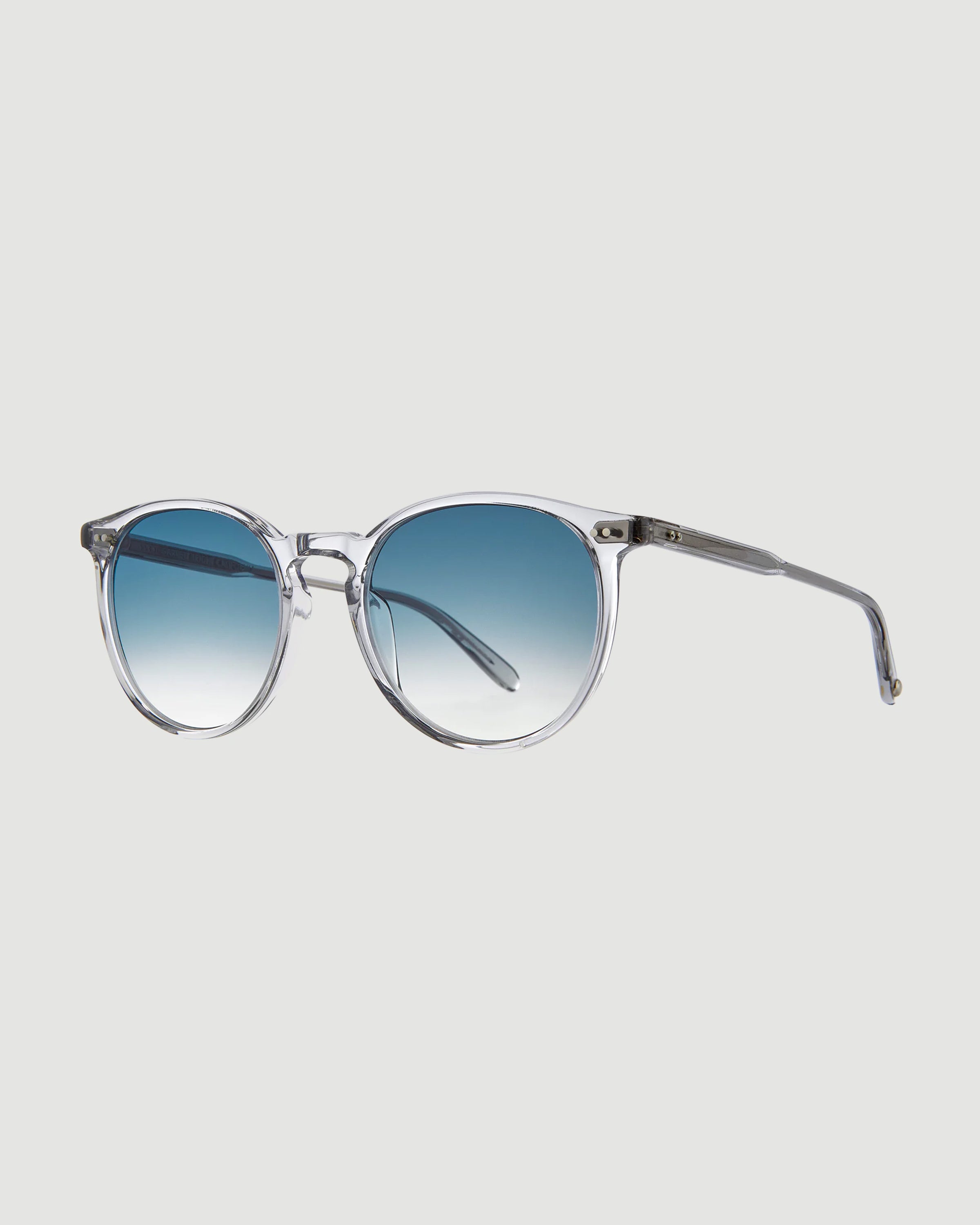 Garrett Leight Morningside Sun Light Grey/Semi-Flat Blue Gradient Eyewear