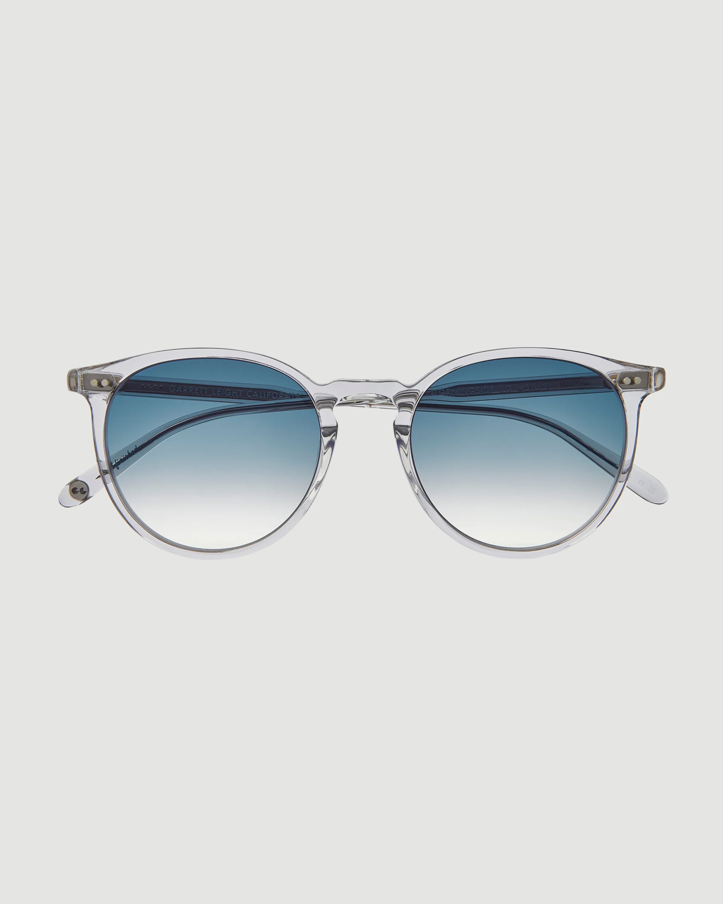 Garrett Leight Morningside Sun Light Grey/Semi-Flat Blue Gradient Eyewear