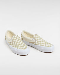 Vans Premium Slip-On LX Checkerboard Eucalyptus Shoes Sneakers Unisex