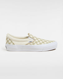 Vans Premium Slip-On LX Checkerboard Eucalyptus Shoes Sneakers Unisex